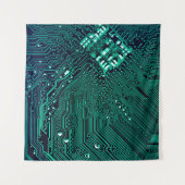 Hintergrund der elektronischen Schalttafel, abstra Wandteppich (Vorderseite (Horizontal))