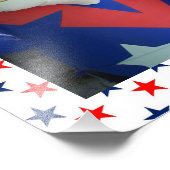 Hintergrund der Erweiterung des Fotos am 4. Juli Fotodruck (Ecke)