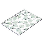 Hintergrund der Eukalyptusblume Notizblock (Linke Seite)