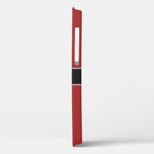 Hintergrund der Farbe für Monogramm Auburn Case-Mate iPhone Hülle (Rückseite / Links)