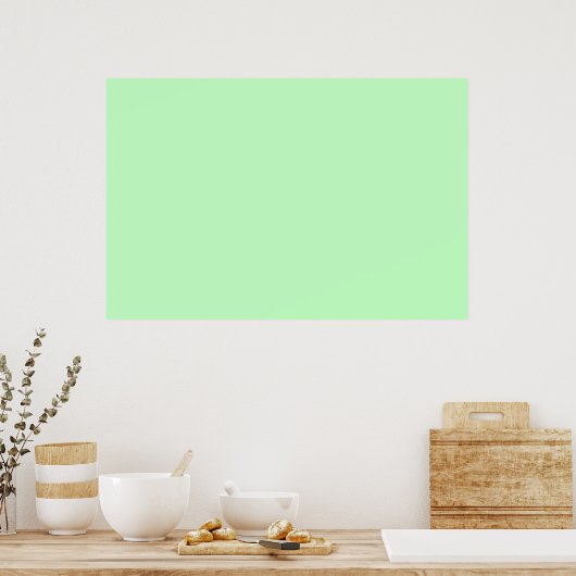Hintergrund der Farbe von Eggshell Blue Green Past Poster (Küche)