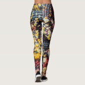 Hintergrund der farbenfrohen Maiskostüme Leggings (Rückseite)