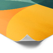 Hintergrund der farbenfrohen transparenten Kreise Poster (Ecke)