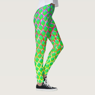 Hintergrund der Farbspuren, blau viergrün Leggings