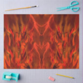 Hintergrund der Feuer-Flammen  Seidenpapier (Basteln)