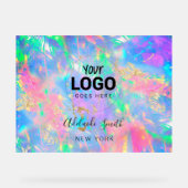 Hintergrund der Feueroptik Acrylschild (Vorderseite)