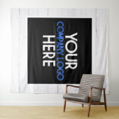 Hintergrund der Firmenlogos-Ausstellung Wandteppich (Beispiel (Horizontal))