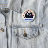 Hintergrund der Flaggen Joe Biden Kamala Harris Fa Button (Beispiel)