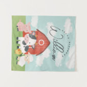 Hintergrund der Geburt von Jungen Niedlicher Nutzt Wandteppich (Vorderseite (Horizontal))