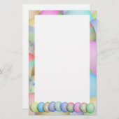 Hintergrund der gefärbten Ostereier Briefpapier (Vorne/Hinten)