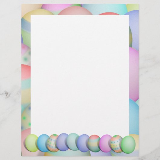 Hintergrund der gefärbten Ostereier Flyer (Hinten)