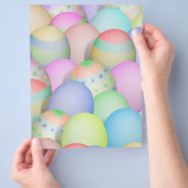 Hintergrund der gefärbten Ostereier Flyer (Hand)