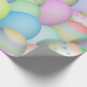 Hintergrund der gefärbten Ostereier Geschenkpapier (Ecke)