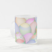 Hintergrund der gefärbten Ostereier Mattglastasse (Vorderseite Links)