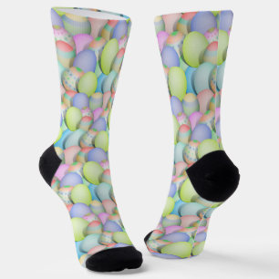 Hintergrund der gefärbten Ostereier Socken