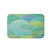 Hintergrund der gekräuselten abstrakten grünen badematte (Vorderseite)