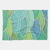 Hintergrund der gekräuselten abstrakten grünen geschirrtuch (Horizontal)