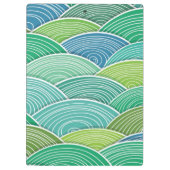 Hintergrund der gekräuselten abstrakten grünen klemmbrett (Rückseite)