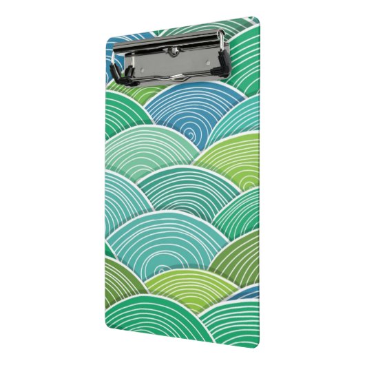 Hintergrund der gekräuselten abstrakten grünen mini klemmbrett (Gewinkelt2)