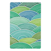 Hintergrund der gekräuselten abstrakten grünen mini klemmbrett (Rückseite)