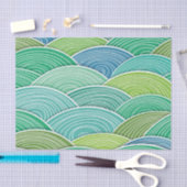 Hintergrund der gekräuselten abstrakten grünen seidenpapier (Handwerk)