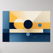 Hintergrund der geometrischen Formen Poster (Vorne)