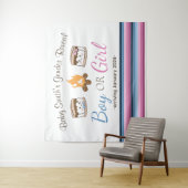 Hintergrund der Geschlechteroffenbarung Wandteppich (Beispiel)