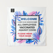 Hintergrund der gespiegelten Begrüßungsband für Mi Wandteppich (Vorderseite (Horizontal))