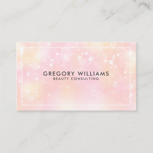 Hintergrund der glänzenden Girly Pink Visitenkarte (Vorderseite)