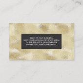 Hintergrund der Goldfolie Visitenkarte (Rückseite)