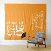 Hintergrund der Graduation Cap-Banner 2025 Wandteppich (Beispiel (Horizontal))