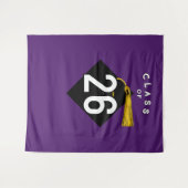 Hintergrund der Graduation Party 2025-Foto Wandteppich (Vorderseite (Horizontal))