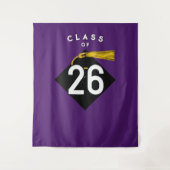 Hintergrund der Graduation Party 2025-Foto Wandteppich (Vorderseite)