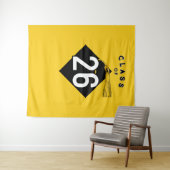 Hintergrund der Graduierungspartei 2025 Wandteppich (Beispiel (Horizontal))