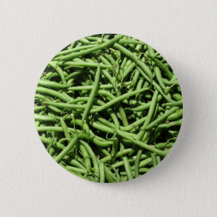 Hintergrund der grünen Bohnen Button