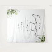 Hintergrund der grünen floralen Engagement Wandteppich (Vorderseite (Horizontal))