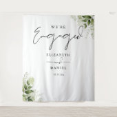 Hintergrund der grünen floralen Engagement Wandteppich (Vorderseite)