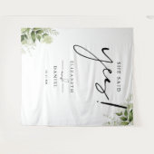 Hintergrund der grünen floralen Engagement Wandteppich (Vorderseite (Horizontal))