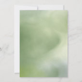 Hintergrund der grünen Wasserfarbe für Babydusche Dankeskarte (Rückseite)