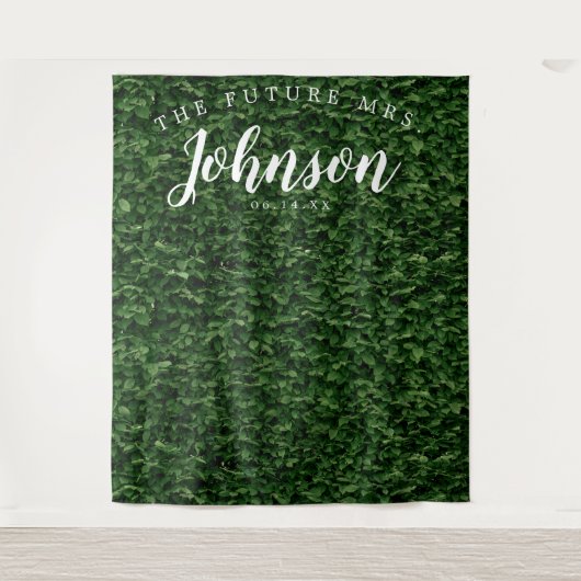 Hintergrund der Hedge-Mauer - Foto im Hintergrund  Wandteppich (Vorderseite)