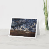 Hintergrund der heißen Kohle Karte (Vorderseite)