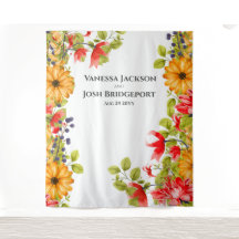 Hintergrund der hellen, floralen Wasserfarbenwand