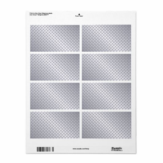 Hintergrund der hellen Stahldiamantplatte (Vorne)