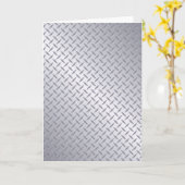 Hintergrund der hellen Stahldiamantplatte Karte (Gelbe Blume)