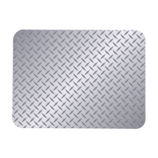 Hintergrund der hellen Stahldiamantplatte Magnet (Horizontal)