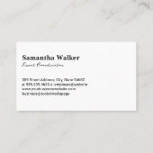 Hintergrund der hellrosa Textur Visitenkarte (Rückseite)