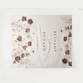 Hintergrund der Herbst-Wildblume Wandteppich (Vorderseite (Horizontal))