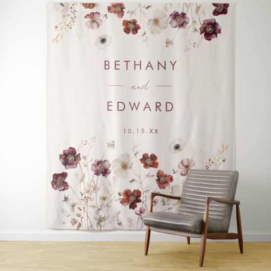 Hintergrund der Herbst-Wildblume Wandteppich (Beispiel)