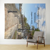 Hintergrund der Hochzeit des tropischen Palmen Fot Wandteppich (Beispiel (Horizontal))