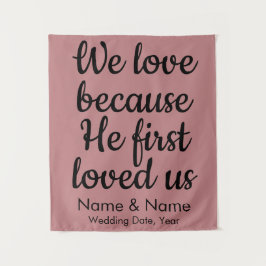 Hintergrund der Hochzeit für die Christliche Arch- Wandteppich